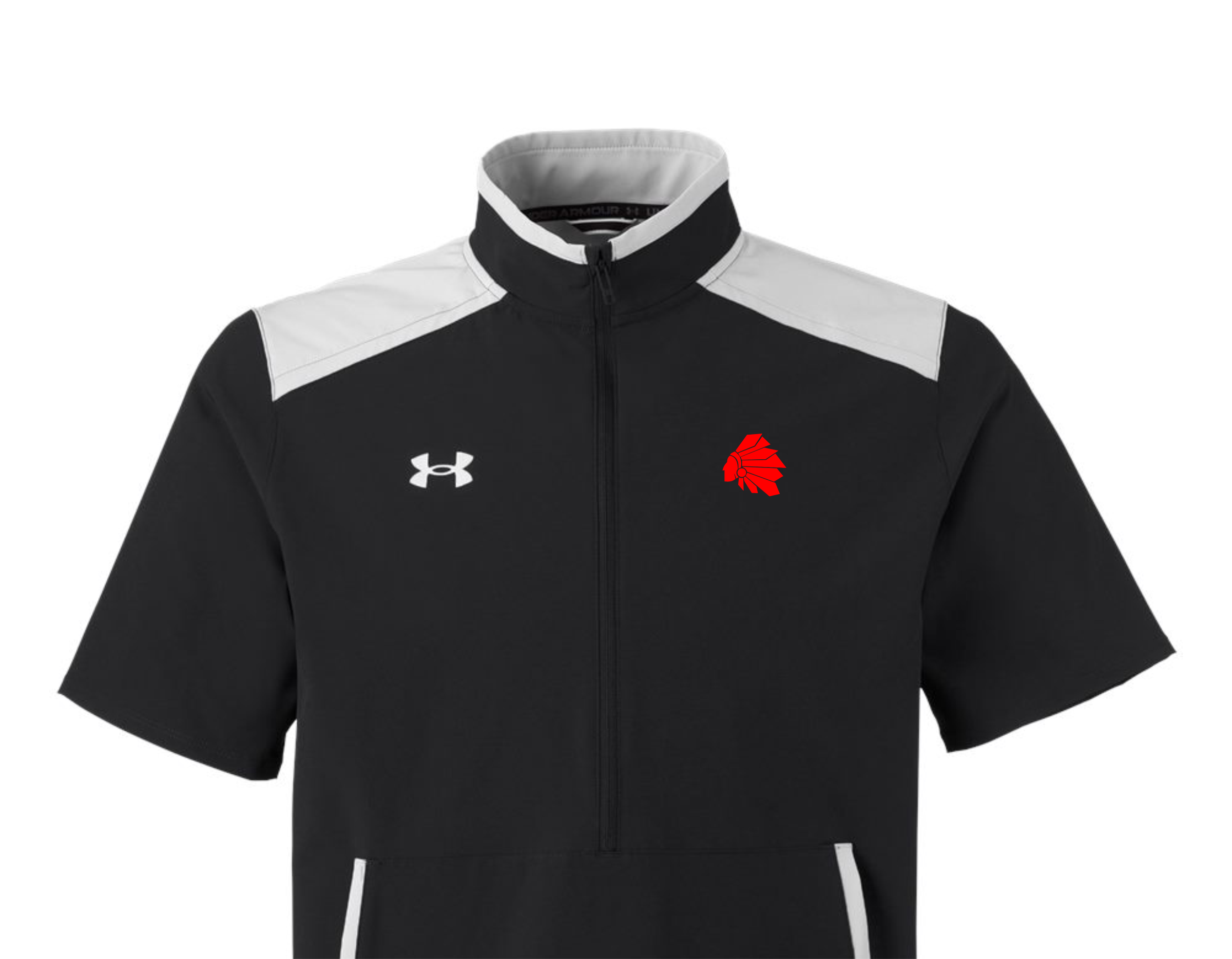 Indian Short Sleeve Half-Zip - UA | Lilac Graphics and Design LLC